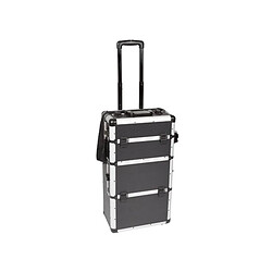 Perel Mallette Trolley En Aluminium - Noir - 370 X 270 X 670 Mm