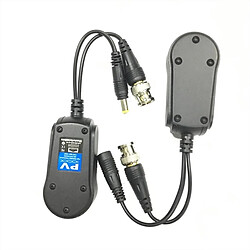 Wewoo Balun vidéo 2 PCS Anpwoo 230PV épissable 2 en 1 puissance + HD-CVI / AHD / TVI Transmetteur passif torsadé