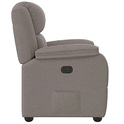 Avis vidaXL Fauteuil inclinable Taupe Tissu