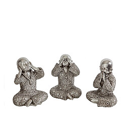 Ensemble de Figurines Romimex Argenté Moine 11 x 15 x 10 cm 3 Pièces