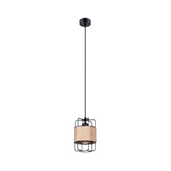 Luminaire Center Suspension Gizur Acier,Corde Bois