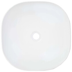 Avis vidaXL Lavabo 42,5x42,5x14,5 cm Céramique Blanc