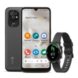 Doro Pack Smartphone 8100 32Go Gris et Watch Noir