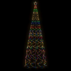 Avis vidaXL Arbre de Noël cône 1400 LED Colorées 160x500 cm