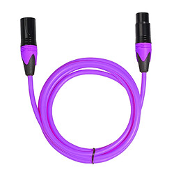 Wewoo Câble audio pour mixeur XRL mâle / femellelongueur 1m violet