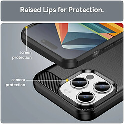 Avis Htdmobiles Coque pour Apple iPhone 15 Pro - housse etui silicone gel carbone + film ecran - NOIR