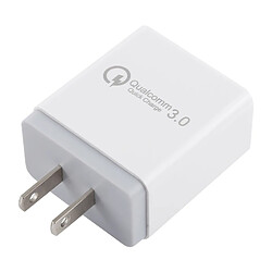 Wewoo Chargeur 2.1A 3 ports USB rapide de voyage, prise américaine (Gris)