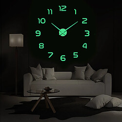 Horloge Lumineuse Murale Bricolage Autocollant 3d Décoration De Bar à La Maison Moderne Montre A