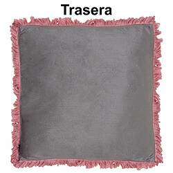 Coussin Alexandra House Living Gris Rose Textile 45 x 45 cm