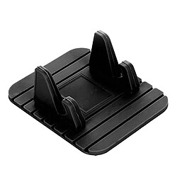 Support de téléphone portable en silicone voiture Tapis anti-dérapant tableau bord support pour GPS Noir