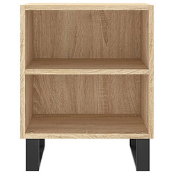 Maison Chic Lot de 2 Tables de chevet - Tables de Nuit chêne sonoma 40x30x50cm bois d'ingénierie pas cher