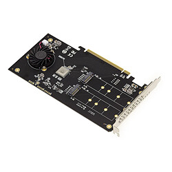 Kalea-Informatique Carte PCIe 3.1 16x pour 2 SSD M.2 NVMe M Key (M2 NGFF). RAID MATERIEL HARWARE 0 1 CHIPSET MARVELL 88NR2241