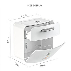 Universal Porte-papier toilette, mouchoirs, palettes de mouchoirs, porte-papier roulé, accessoires de toilette, papier hygiénique (blanc)