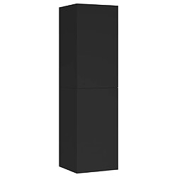 vidaXL Meuble TV Noir 30,5x30x110 cm Bois d’ingénierie