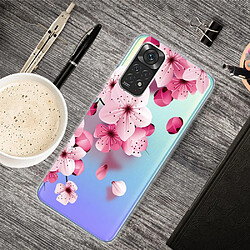 Coque en TPU antichoc fleur de pêche pour votre Xiaomi Redmi Note 11S 4G/Redmi Note 11 4G (Qualcomm)