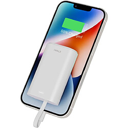 SANAG Compact Batterie Externe 9000Mah Chargeur Portable Avec Câble Intégré, Mini Power Bank Compatible Avec Iphone 14/14 Plus/14 Pro /13/13 Mini/13 Pro /12/12 Mini/12 Pro/11/Xr/Xs/X/8/7/6