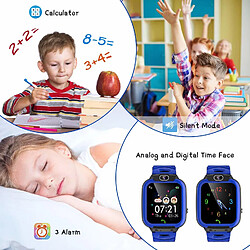 Avis Chrono Montre Connectée Enfant 14 Jeux-MP3 Musique, Vidéo Caméra Montre Connectée pour Enfant SOS Appels Téléphoniques Réveil Calculatrice Smartwatch Enfant Filles Garçons Cadeau avec 1GB SD Card( Bleu)