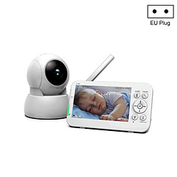 Babyphone Camera Vision Nocturne Intercom Bidirectionnel Écran 5 Pouces EU Plug YONIS