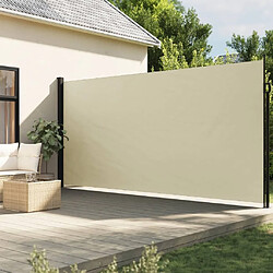 Maison Chic Auvent latéral rétractable | Store latéral | Brise-vue latéral crème 220x600 cm -GKD59491