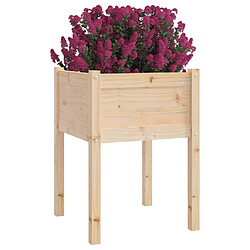 Avis Maison Chic Lot de 2 Jardinières d'extérieur,Bac à fleurs - pot de fleur 50x50x70 cm bois de pin massif -GKD87475