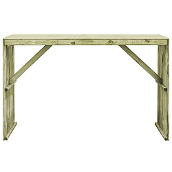 vidaXL Table de bar 170x60x110 cm Pin imprégné