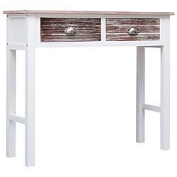 Maison Chic Table console | Meuble d'entrée | Table d'appoint Marron 90 x 30 x 77 cm Bois -GKD89394