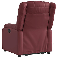 Acheter Maison Chic Fauteuil Relax pour salon, Fauteuil inclinable de massage Rouge bordeaux Similicuir -GKD45433