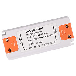 20W 1670MA 12V Slim LED Transformateur Driver Transformateur pas cher