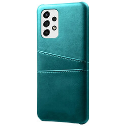 Coque en TPU + PU anti-rayures avec porte-carte vert pour votre Samsung Galaxy A53 5G