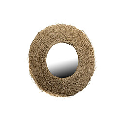 Miroir mural Romimex Nest Naturel Rotin 110 x 20 x 110 cm Rond