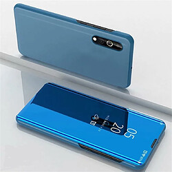 Wewoo Housse Coque Pour Xiaomi Mi 9 Lite Miroir de galvanoplastie Étui en cuir à rabat horizontalavec support bleu