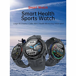 V6 Montre Intelligente Écran Tactile Ecg Sang Oxygène Fréquence Cardiaque Moniteur De Santé Sports Fitness Bleu Foncé