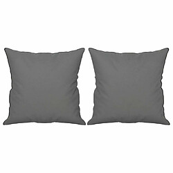 Acheter Maison Chic Canapé 2 places avec oreillers,Sofa de Salon,Canapé droit gris foncé 120 cm -GKD942958