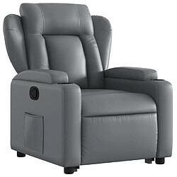 Avis Maison Chic Fauteuil Relax pour salon, Fauteuil inclinable Gris Similicuir -GKD95485