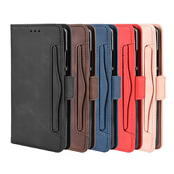 Wewoo Housse Coque Étui en cuir à motif peau de veau style portefeuille pour Huawei P30 Proavec fente carte séparée rose