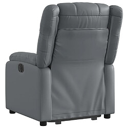 Acheter vidaXL Fauteuil inclinable Gris Similicuir