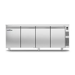 Table Réfrigérée Négative - Profondeur 700 - sans Groupe - 4 Portes - 599 L - avec Dessus - Coldline