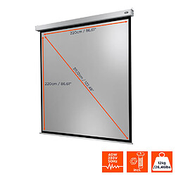 Ecran de projection celexon Motorisé PRO PLUS 220 x 220cm