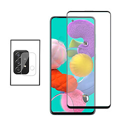 PHONECARE Kit Film Caméra Arrière + Film de Verre Trempé 5D Full Cover pour Samsung Galaxy A52 5G