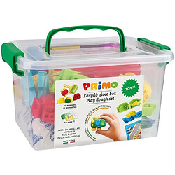 PRIMO 290CITYGF Kit de pâte a jouer jouer sans gluten, mallette contenant 6 bâtonnets et 13 accessoires “ville”.