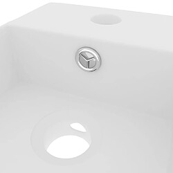 Acheter vidaXL Lavabo de salle de bain avec trop-plein Céramique Blanc mat