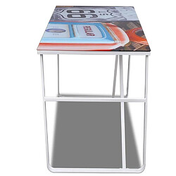 Avis Helloshop26 Bureau table meuble travail informatique rectangulaire unique 0502067