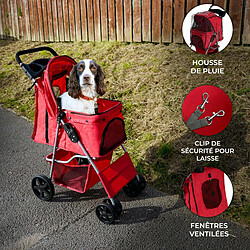 Monstershop Poussette pour Animal de Compagnie – Rouge