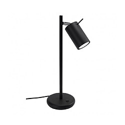 Luminaire Center Lampe de table Ring Desk Acier Noir 1 ampoule 43cm