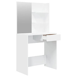 Helloshop26 Ensemble de coiffeuse design 74,5 x 40 x 141 cm blanc 02_0006359