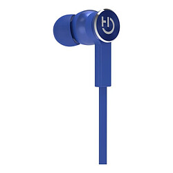 Totalcadeau Casque bouton intra auriculaire Bluetooth - Ecouteur sans fil avec Microphone Couleur - Bleu pas cher