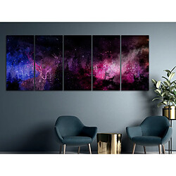 Artgeist Tableau - Deer Galaxy (5 Parts) Narrow [100x40]