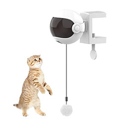 Universal Jouets électriques pour chats Jouets interactifs Jeux pour chats Yo avec boule de levage Jouets électriques pour animaux de compagnie Corde télescopique Jouets intellectuels | Jouets pour chats (blanc)