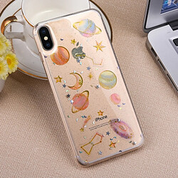 Wewoo Coque Transparent pour iPhone X Star Motif TPU Housse de protection arrière