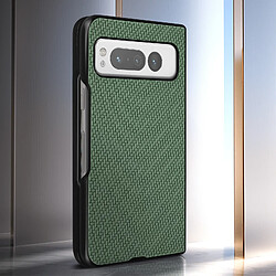 Avis Avizar Coque pour Google Pixel Fold Style carbone Conception 2 parties Vert